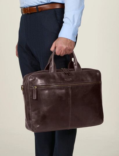 Howard London Laptop Bag Frank Brown ONE SIZE