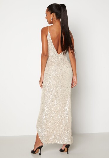 Bubbleroom Occasion Charlotte Sequin Gown Champagne 44
