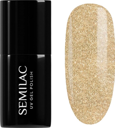 SEMILAC UV Gel Polish 037 Gold Disco