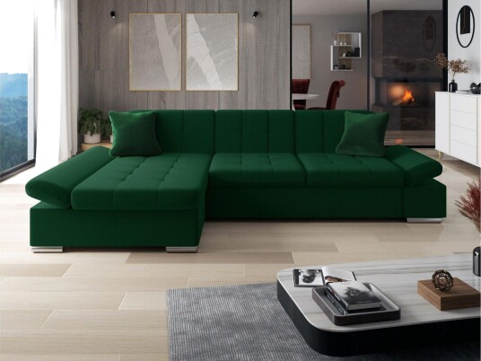 Djerra Sovesofa Med 3 Seters Divan Grønn