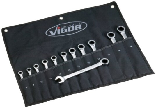 Vigor V1031, 8,9,10,11,12,13,14,15,16,17,18,19 Mm, Kromfarget, Kromfarget Vigor V1031, 8,9,10,11,12,13,14,15,16,17,18,19 Mm, Kromfarget, Kromfarget