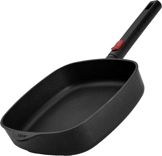 Woll   ECO Logic QXR stekepanne firkantet 24 cm avtagbart håndtak svart