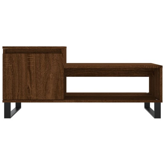Salongbord brun eik 100x50x45 cm konstruert tre 8721012111547