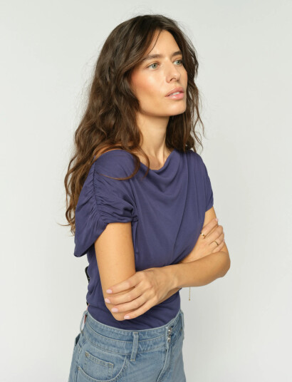 MOS MOSH Mmshima Solid Sleeveless Tee Purple L MOS MOSH Mmshima Solid Sleeveless Tee Purple L