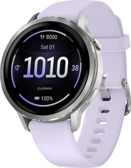 Garmin Venu 4 41mm Sølv/Blåfiolett