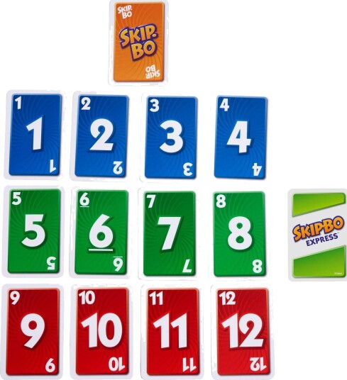 Skipbo Skip-Bo Express-kortspill fartsfylt moro for to 4024001