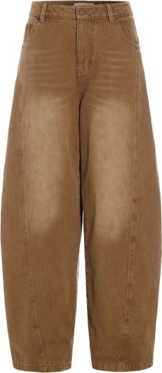 Hunkøn Renata Barrel Jeans Brown M Hunkøn Renata Barrel Jeans Brown M