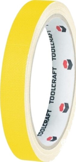 Toolcraft Heb19l10gc Tekstiltape Heb19l10gc Gul L X B 10 M X 19 Mm 1 Stk