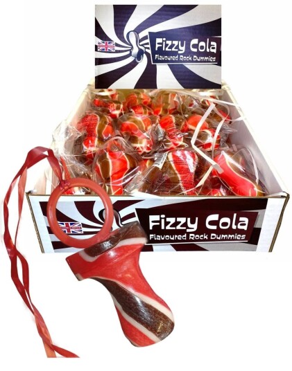 24 stk McAdams Fizzy Cola Flavoured Rock Dummie/Smokk   Hel Eske