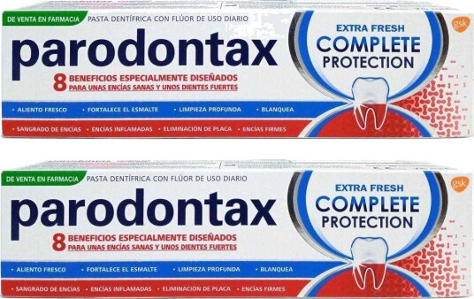 Parodontax Tannkrem 2 x 75 ml. Complete Protection Extra Fresh Parodontax Tannkrem 2 x 75 ml. Complete Protection Extra Fresh