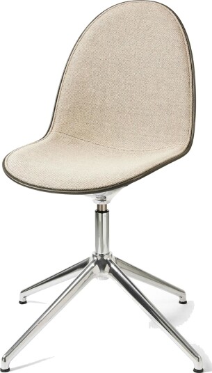 Mater Eternity Svingbar Spisestol i Aluminium og Trukket 218 Beige