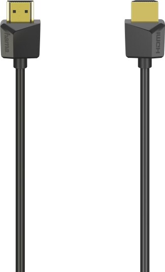 Hama Flexislim 1,5m HDMI-kabel Sort - High Speed 4K for mobile enheter