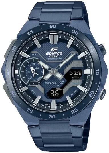 Casio Herreklokke ECB 2200CB 2AEF Edifice Blå/Stål Ø48 mm