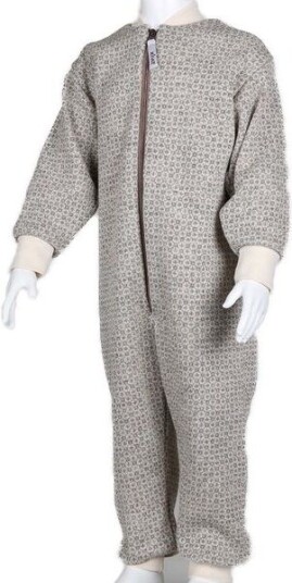 Kivat heldress i ull til småbarn Beigemelert/Creme