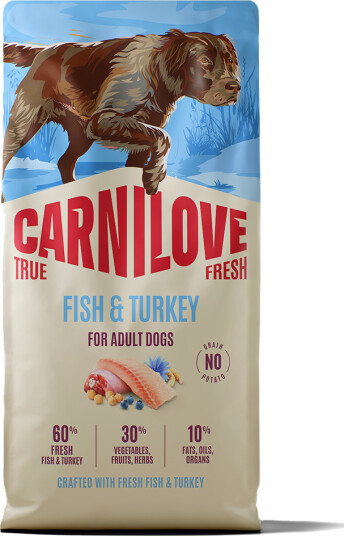 Carnilove Tørrfôr til Hund med Fisk og Tyrkia, 12 kg Carnilove Tørrfôr til Hund med Fisk og Tyrkia, 12 kg