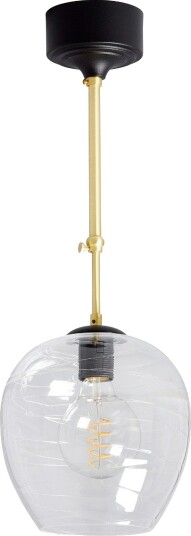 Malung Taklampe Med Teleskopstang u/glass