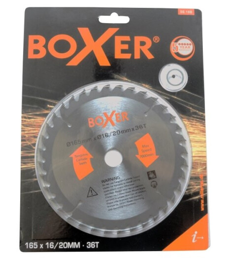 Boxer® Rundsavsklinge Ø165 X Ø16/20 Mm 36 Tænder