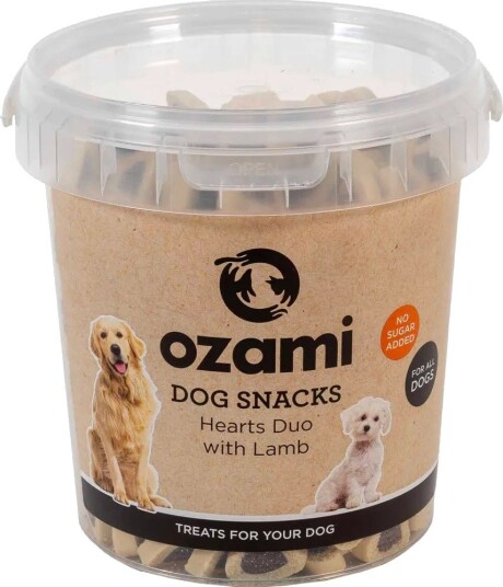 Ozami Hearts Duo Hundesnacks med Lam 500 g Ozami Hearts Duo Hundesnacks med Lam 500 g