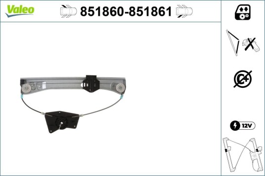 Vindusheis VALEO 851860 Vindusheis VALEO 851860