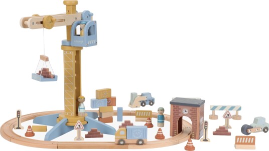 Little Dutch Crane Set Met Traintrack Multi/patterned ONE SIZE Little Dutch Crane Set Met Traintrack Multi/patterned ONE SIZE