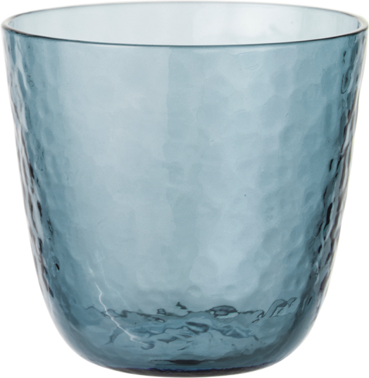 Broste Copenhagen Hamret Tumbler 15 cl Blå - Munnblåst Glass