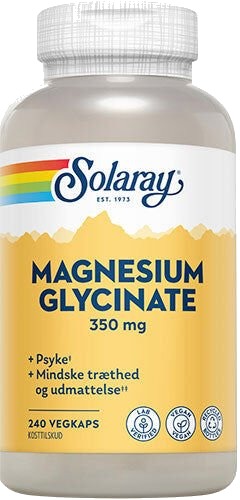 Solaray Magnesium Glysinat 240 kapsler Solaray Magnesium Glysinat 240 kapsler
