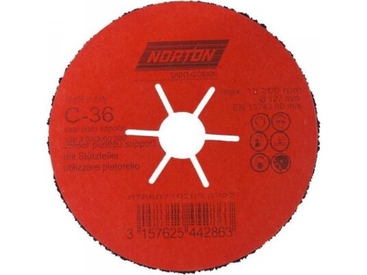 Norton Halvfleksibel Skive CP Flex 127mm K36 Norton Halvfleksibel Skive CP Flex 127mm K36