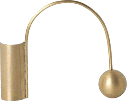 Ferm Living Balance Lysestake i Messing - Geometrisk Design 1 Lys Ferm Living Balance Lysestake i Messing - Geometrisk Design 1 Lys