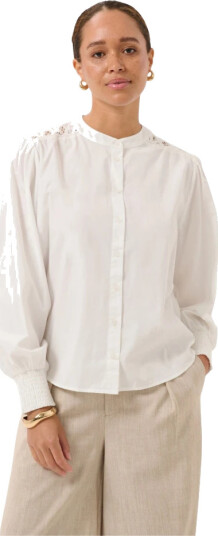 Kaffe Dame Bluser & Skjorter Hvit S,