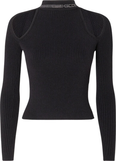 Gcds Dame Strikkevarer Svart L, Gcds Dame Strikkevarer Svart L,