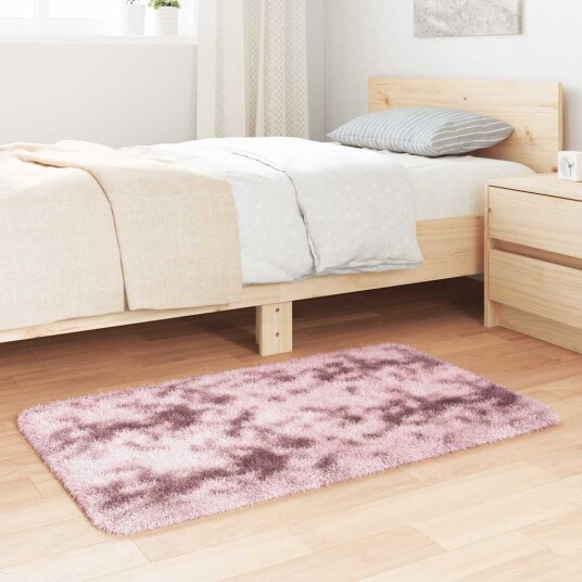  Flossteppe med lang luv NAVARRA støvet rosa 60x100 cm polyester 8721158557957