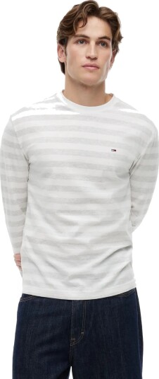 Tommy Jeans Tjm Reg Ess Stripe Ls Tee Grey XL Tommy Jeans Tjm Reg Ess Stripe Ls Tee Grey XL
