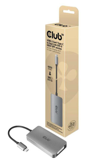 Club 3D 24,5 cm USB-C til DVI-D Kabel med 4K-støtte for Videotilbehør Club 3D 24,5 cm USB-C til DVI-D Kabel med 4K-støtte for Videotilbehør