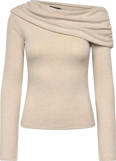 Gina Tricot One Shoulder Top   Beige   M