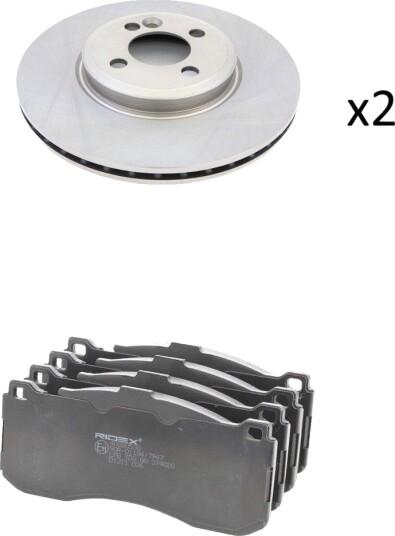 Bremseskiver og -klosser RIDEX 3405B3109