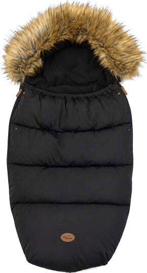 Mini Dreams Fleece Vognpose, Svart/Pels