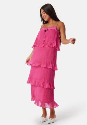 ONLY Onlasta life strap plisse midi dress Fuchsia Purple XL ONLY Onlasta life strap plisse midi dress Fuchsia Purple XL