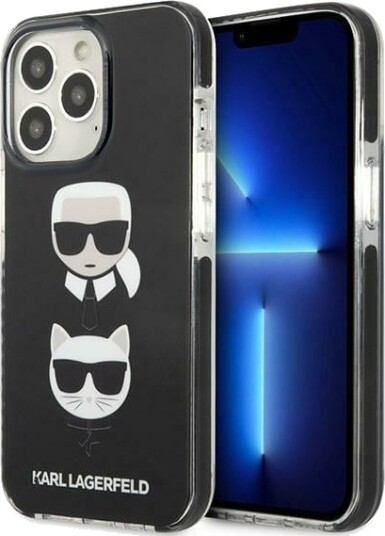 Karl Lagerfeld Mobildeksel til iPhone 13 Pro med Choupette Design – Svart