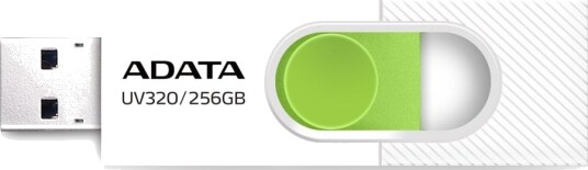 Adata Uv320 Usb-Flashstasjon 256 Gb Usb 3.2 Gen 1 Hvit/Grønn