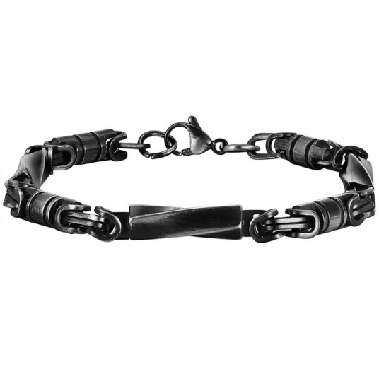 Mørkt rustfritt stål armbånd Adient Mørkt rustfritt stål armbånd Adient