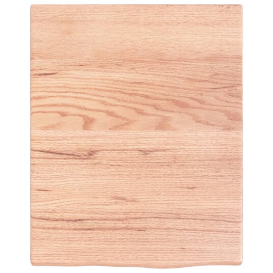 Benkeplate til bad lysebrun 40x50x2 cm behandlet heltre