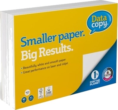 Kopipapir Data Copy 80G A5 Hvit 500 Ark