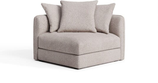 No Ga - Pavarotti Corner Module Ascot Beige 11 Sofaer Ned/metall/tre/skum