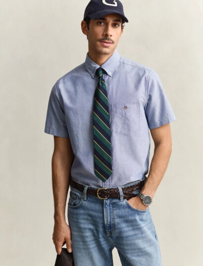 Gant Reg Classic Oxford Ss Shirt Blue S