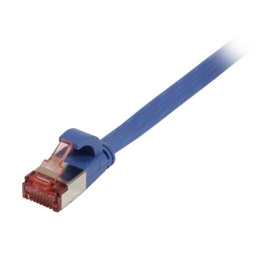 Synergy RJ45 Nettverkskabel Cat6 U/FTP Flat 2m Blå