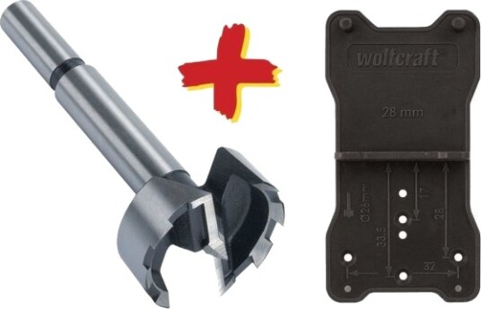 Wolfcraft Forstnerbor 3,5 cm 90 mm til sponplate og tre - Elektroverktøy tilbehør
