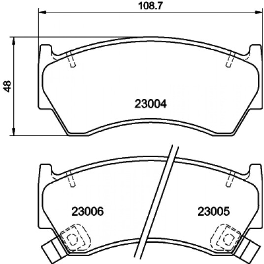 Bremseklosser HELLA 8DB 355 016-661