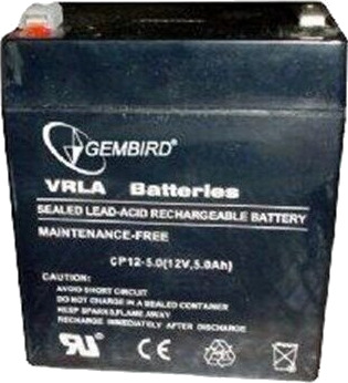 Gembird BAT-12V5AH - UPS battery - Lead Acid - 5 Ah Gembird BAT-12V5AH - UPS battery - Lead Acid - 5 Ah