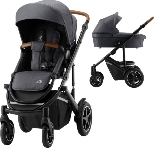 Britax Römer Barnevogn Komplett Smile III Midnight Grey Inkl. Bagdel