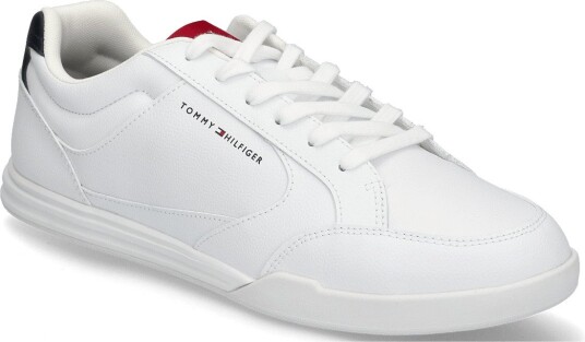 Tommy Hilfiger Low Pro Cupsole Perf Leather - WHITE RWB - 40